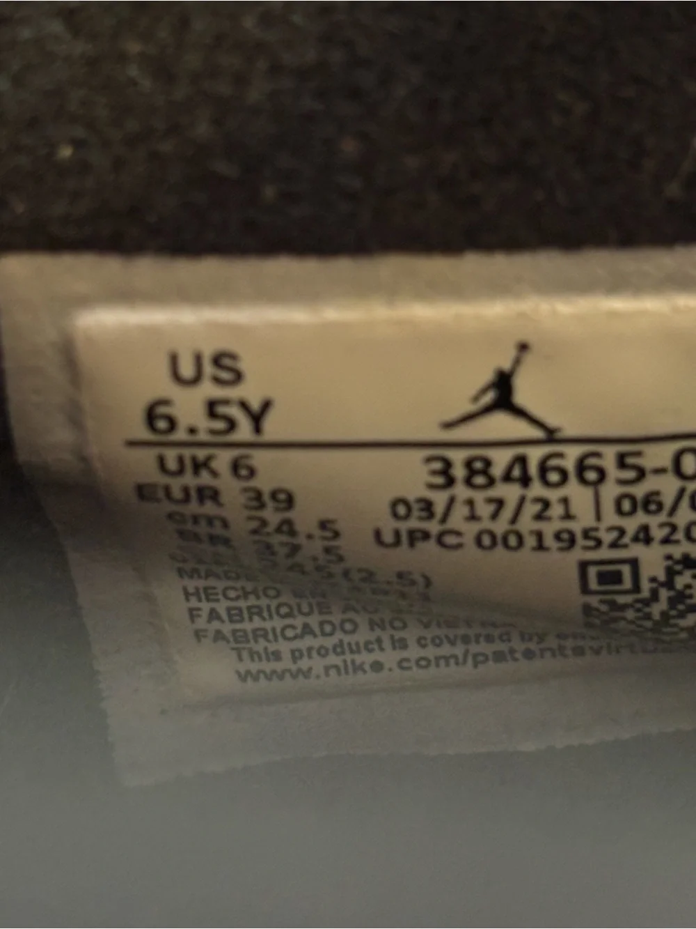 Jordan Men's Black, Gray and Burgundy High-Top Sneakers